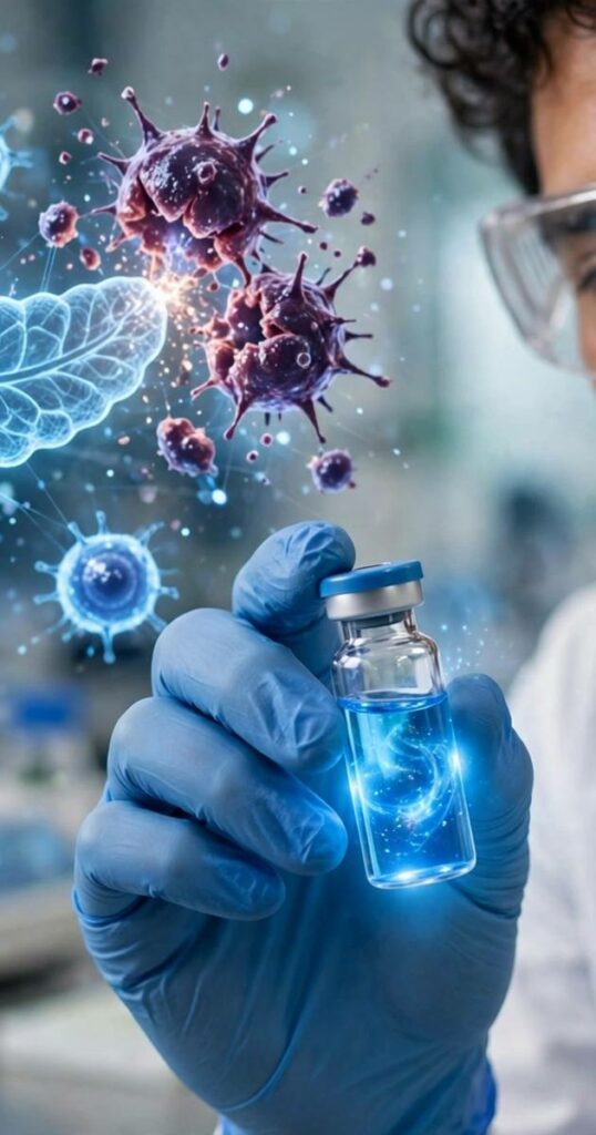Cancer du pancréas vaccin ARNm personnalisé 6 ans résultats 87 pourcent survie AACR 2026